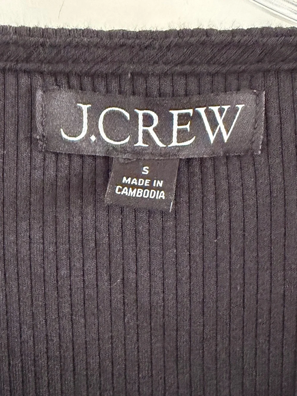 Jcrew Vintage rib lady jacket with chain trim